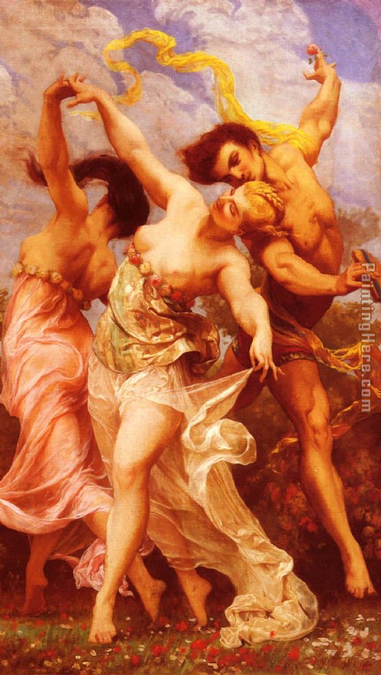 La Danse Amoureuse painting - Gustave Clarence Rodolphe Boulanger La Danse Amoureuse art painting
